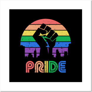 Retro Pride Power Posters and Art